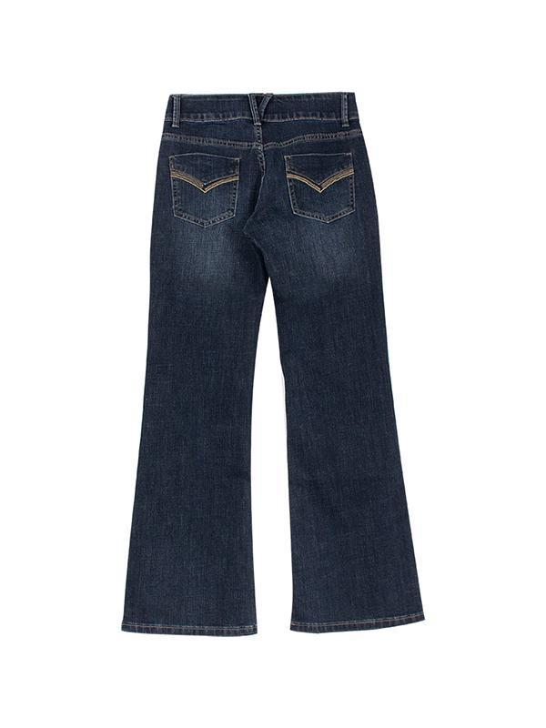 Double Breasted Low Rise Bootcut Jeans Product Image