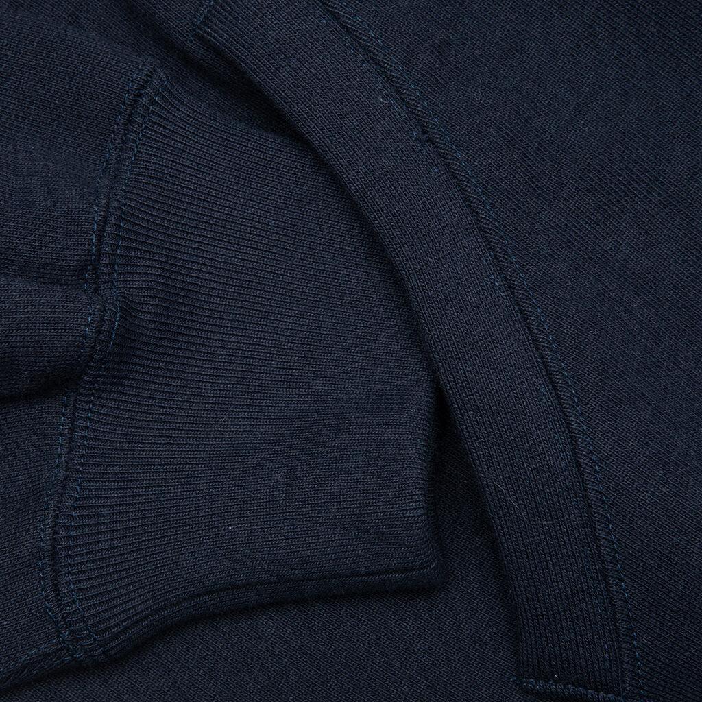 Heavyweight Full Zip Hooded Sweatshirt Type 2 - Navy Male Product Image