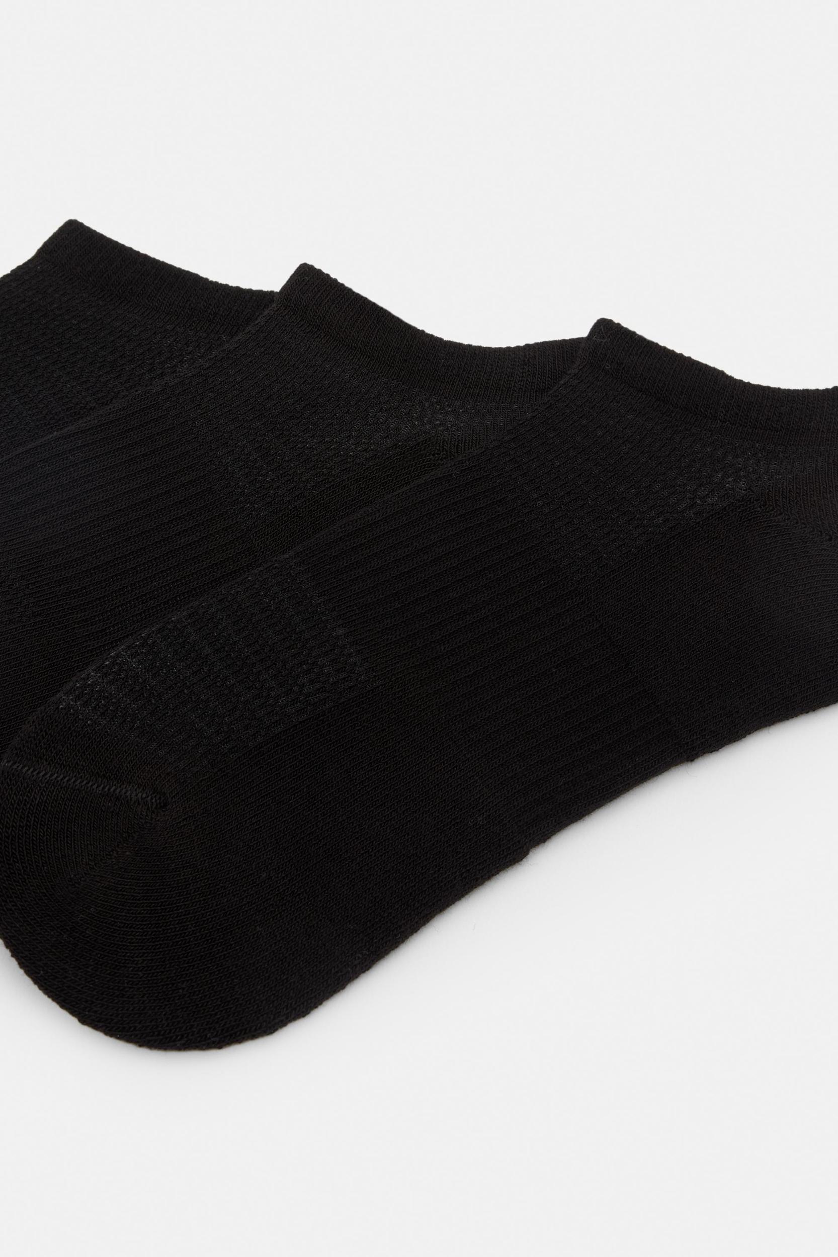 Pack of 3 pairs of short black socks Product Image