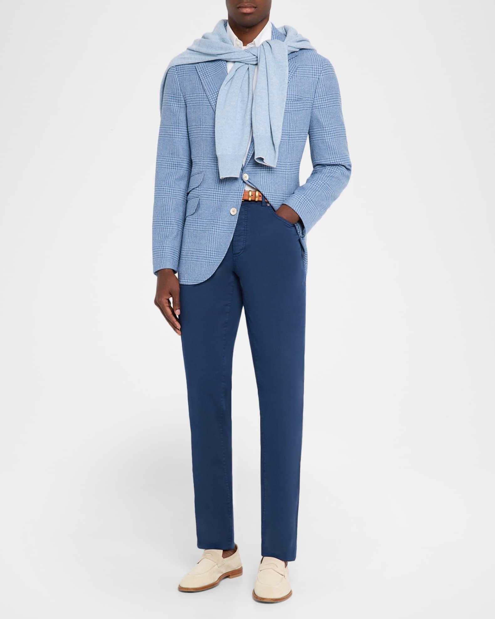 Men's Tonal Plaid Single-Breasted Sport Coat Product Image