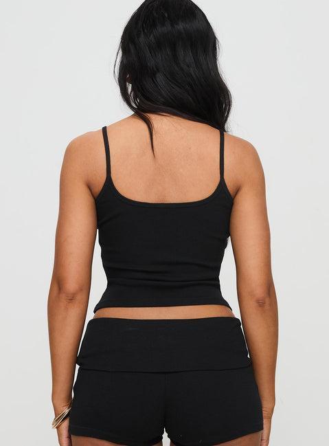 Baseline Rib Top Black Product Image