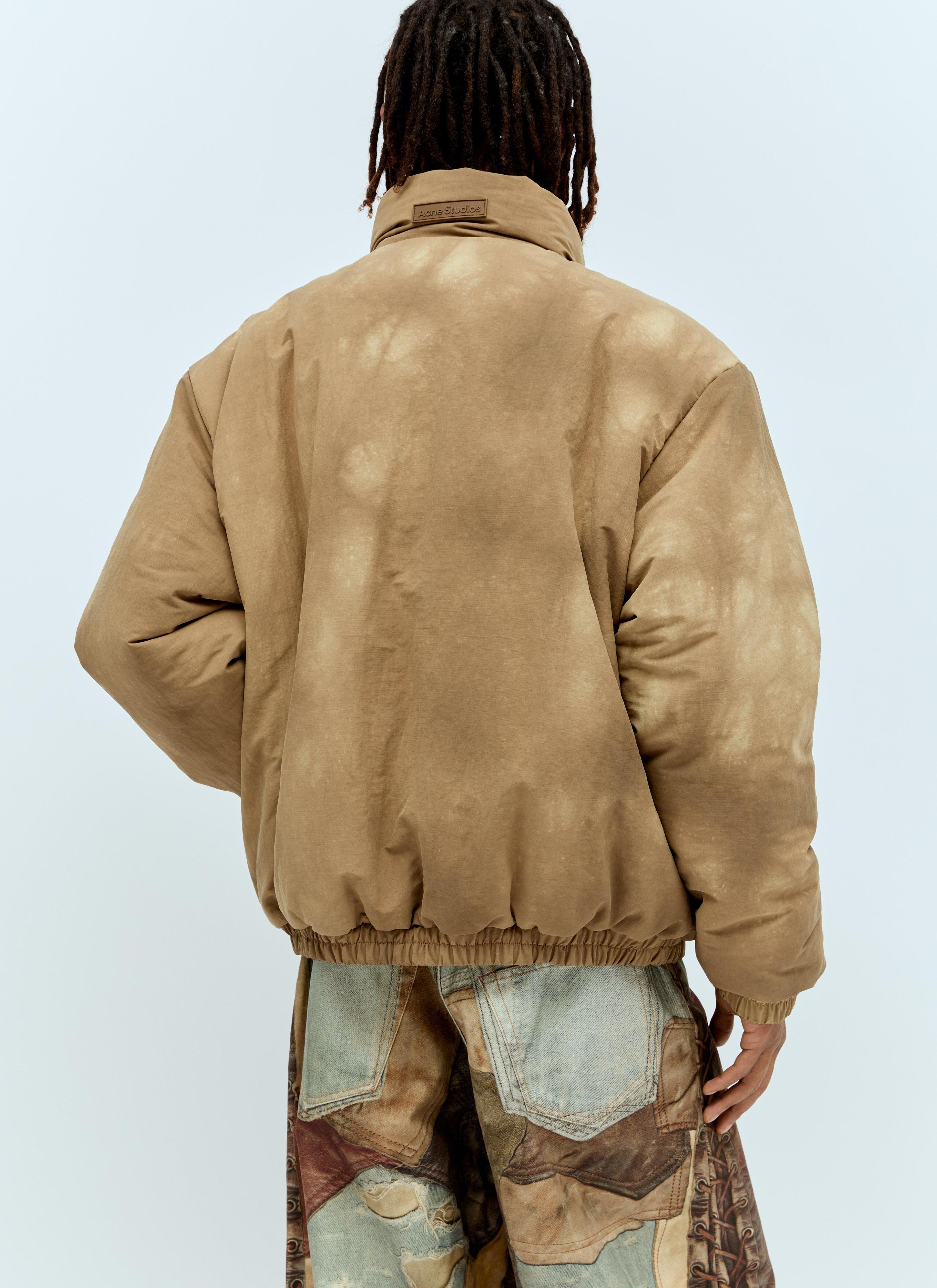 Dyed Puffer Jacket In Brown Product Image