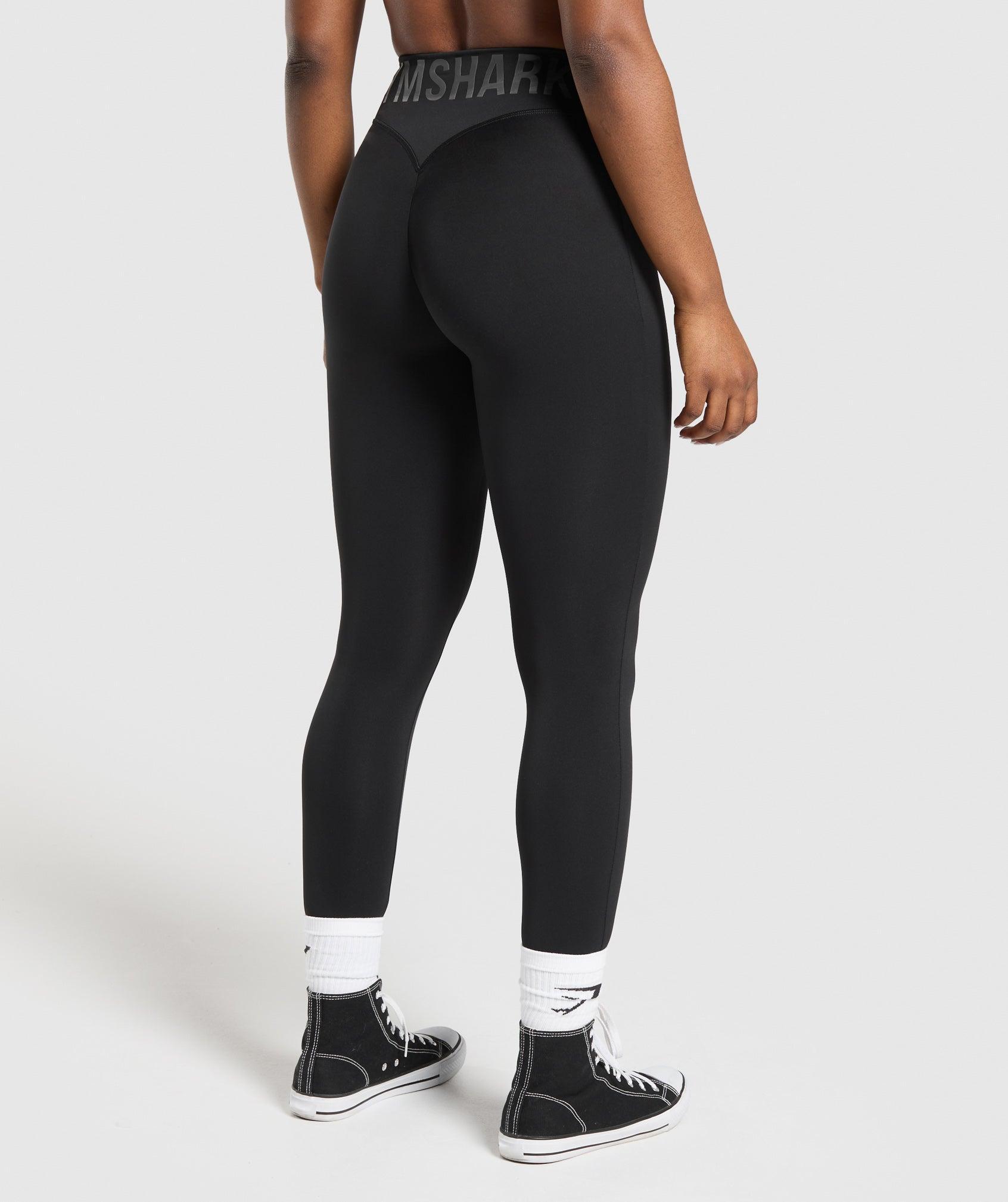 Gymshark Gymshark Wordmark Graphic Leggings - Black Female Product Image