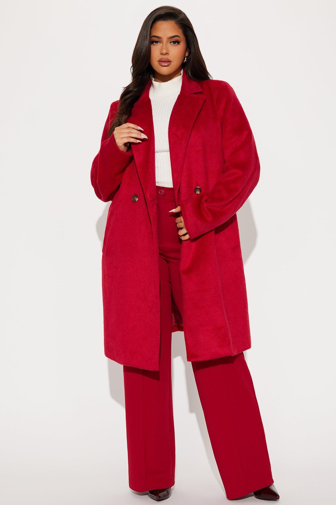 It's A Long Story Coat - Red Product Image