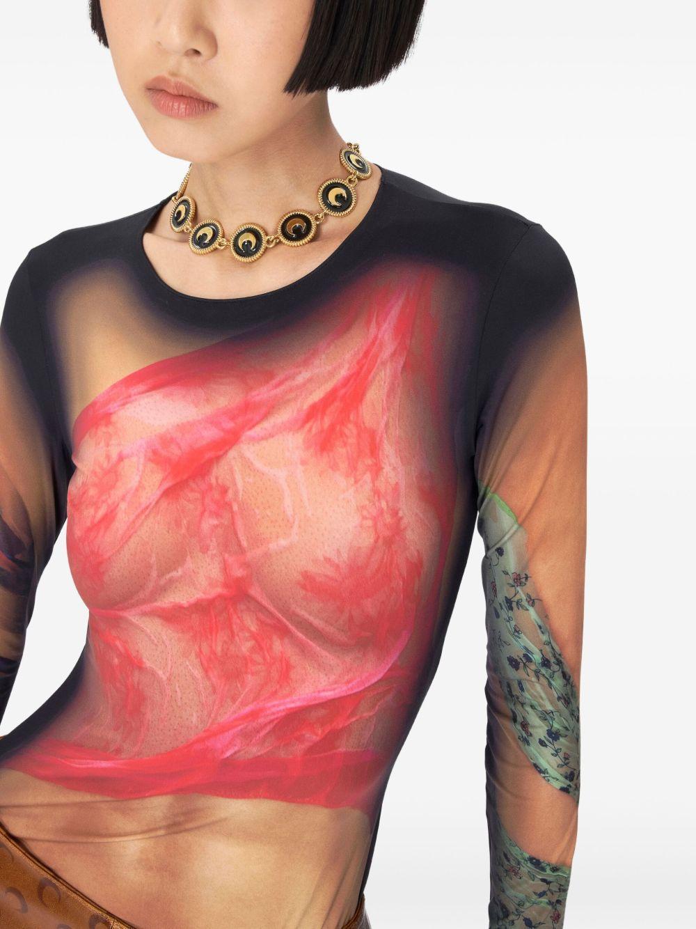 draped jersey top Product Image