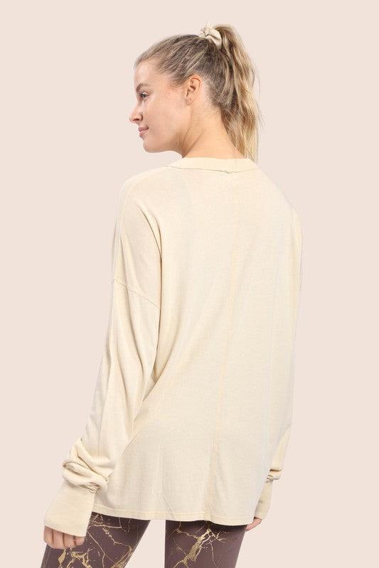 Mineral Wash Thumbhole Long Sleeve Tee Product Image