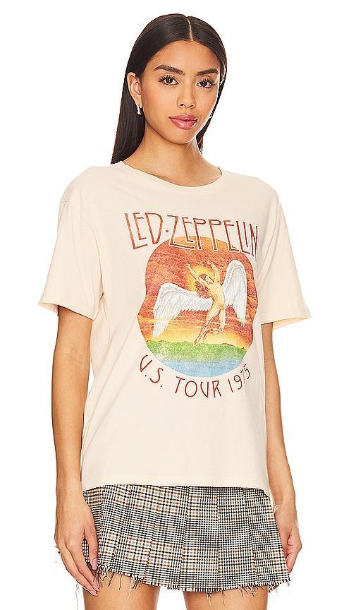 DAYDREAMER Led Zeppelin Tour 1975 Boyfriend Tee Size L, M, S, XL. Product Image