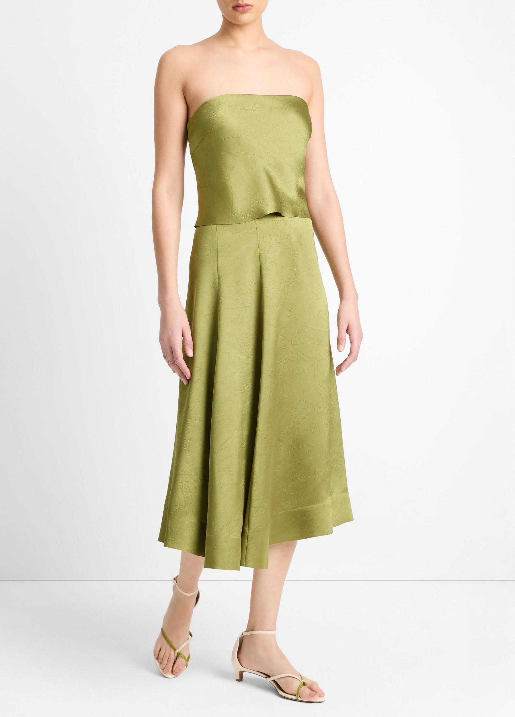 Satin Draped Skirt Product Image