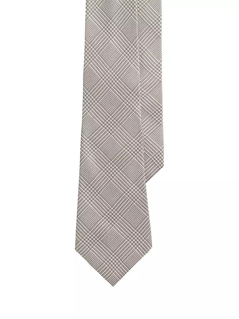 Glen Check Silk Tie Product Image