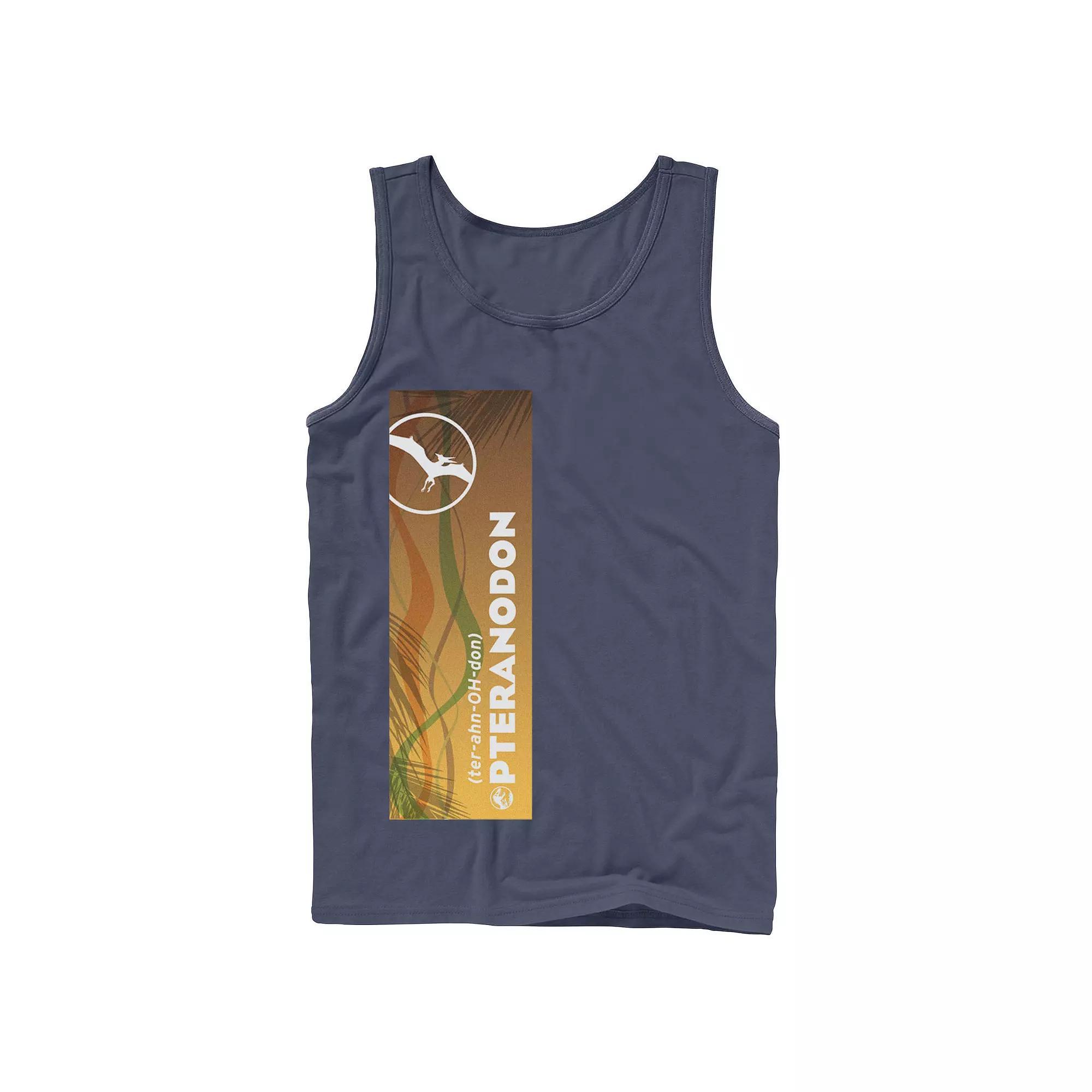 Men's Jurassic World Pteranodon Right Panel Tank Top,  Product Image