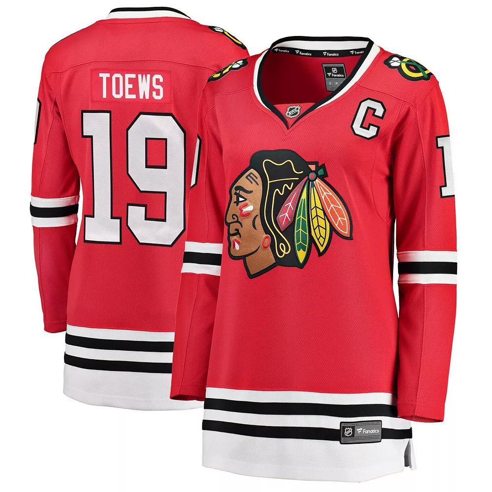 Womens Fanatics Branded Jonathan Toews Chicago Blackhawks Home Breakaway Player Jersey Product Image