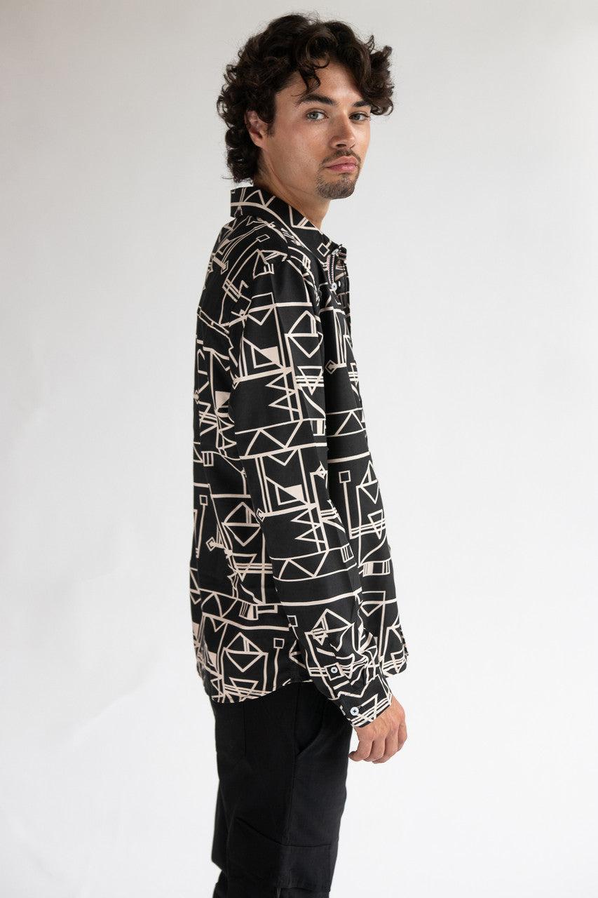 70's Geometric Button Up Shirt Product Image