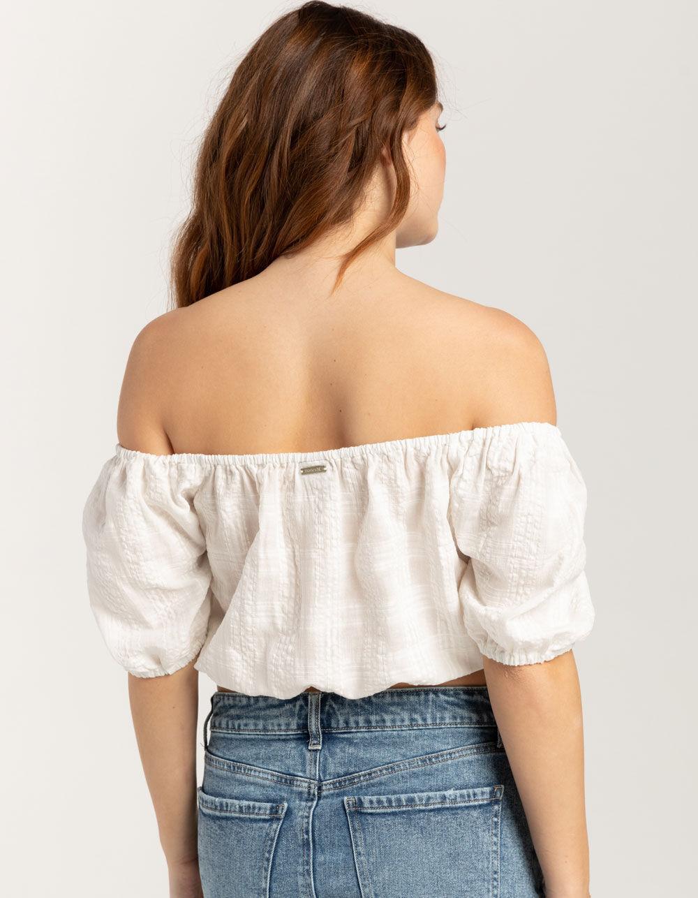 HURLEY Maggie Womens Off The Shoulder Top Product Image