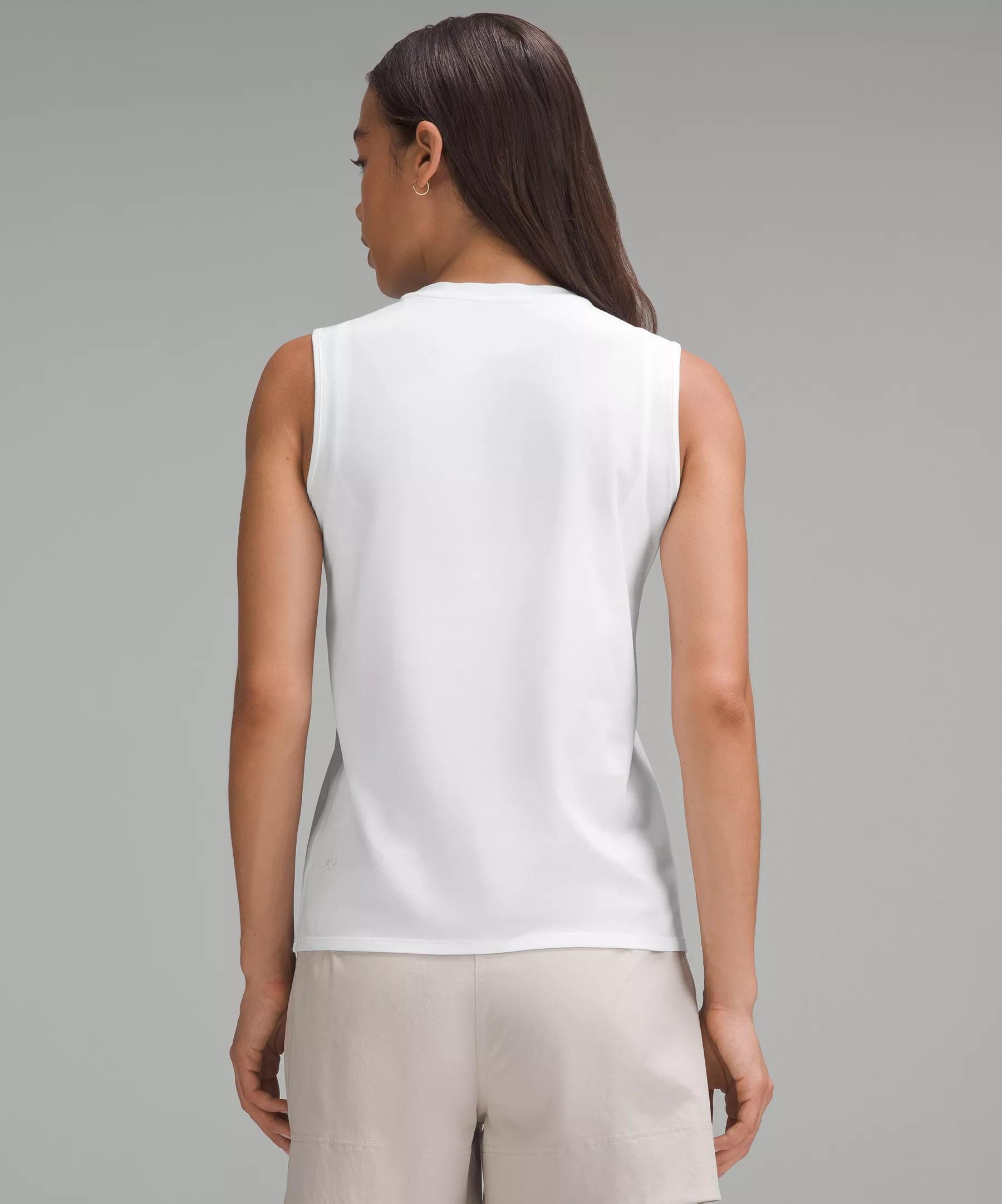 Organic Cotton Crewneck Tank Top Product Image