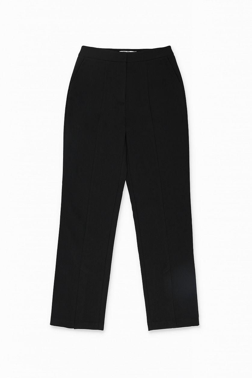 Front Slit High Waist Pants Product Image