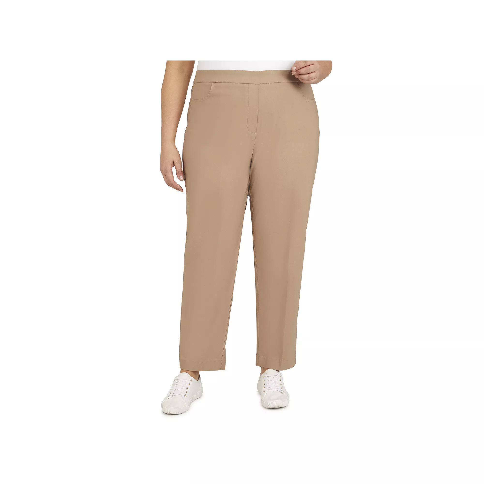 Plus Size Alfred Dunner Allure Pull On Ankle Pants, Womens Product Image