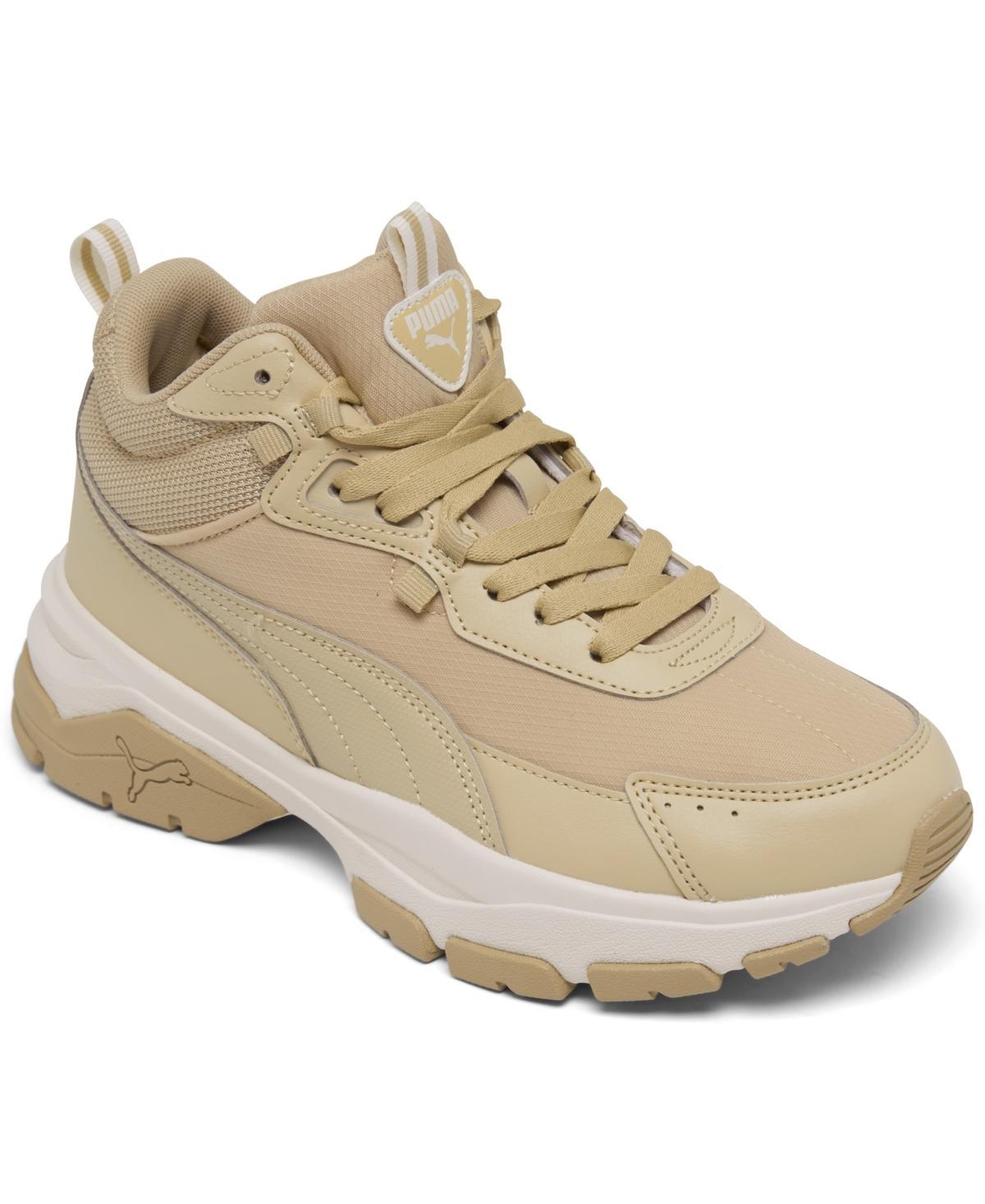 Puma Womens Cassia Via Mid Casual Sneaker Boots from Finish Line - Sand Product Image