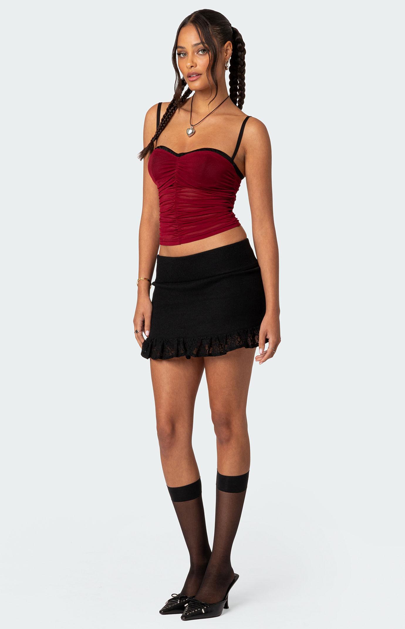 Edikted Women's Moira Mesh Bra Top Product Image