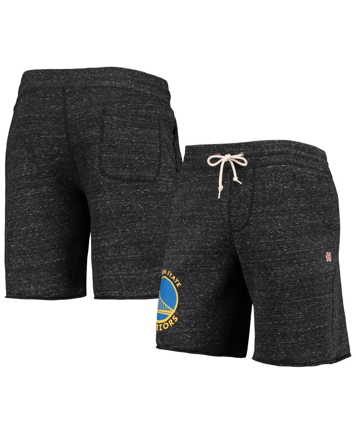 Mens Homage Charcoal Golden State Warriors Primary Logo Tri-Blend Sweat Shorts Product Image