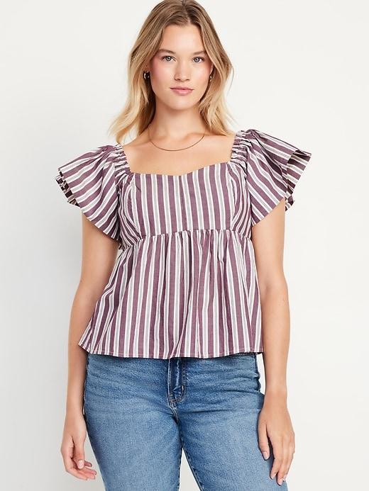 Flutter-Sleeve Top Product Image