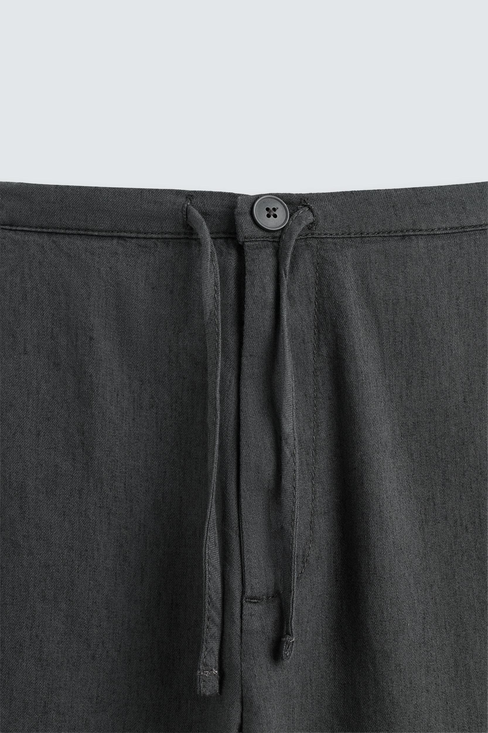 COTTON LINEN PANTS Product Image