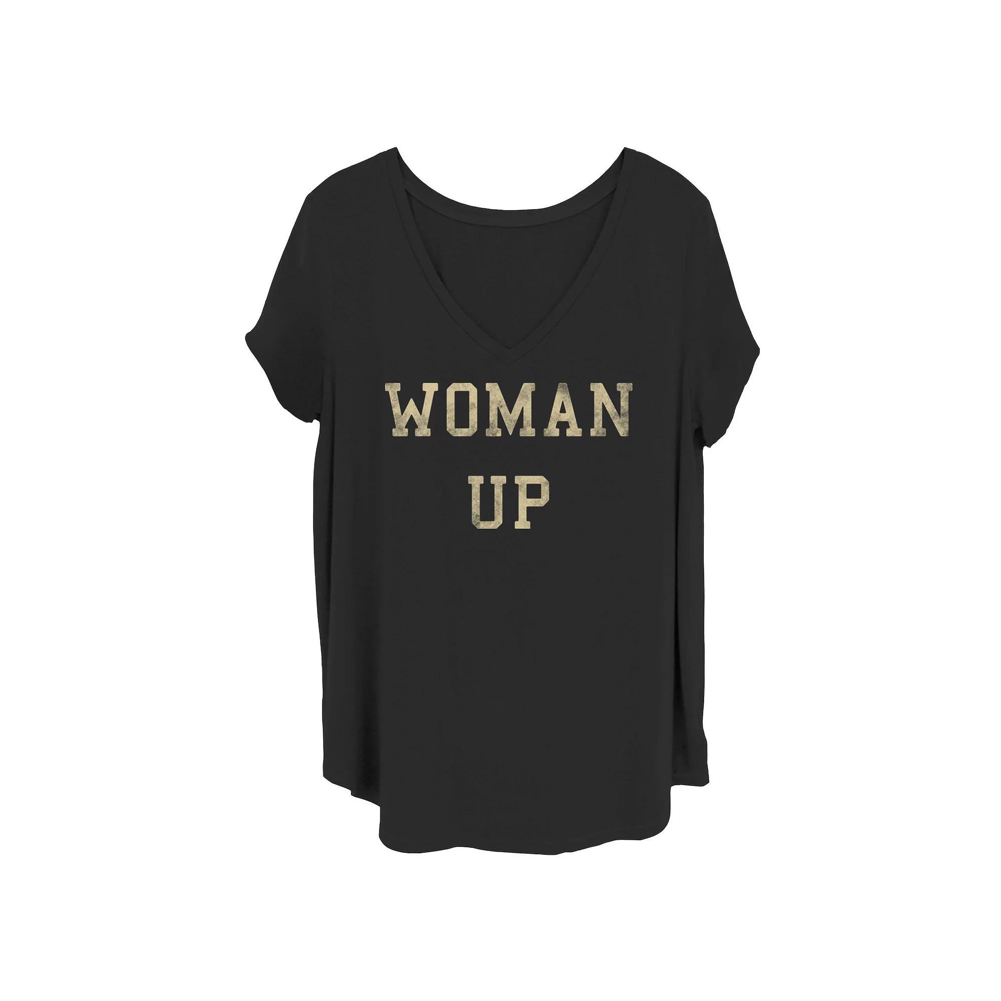 Juniors' Plus Size Joyful Graphic Tee, Girl's, Size: 2XL, Black Product Image