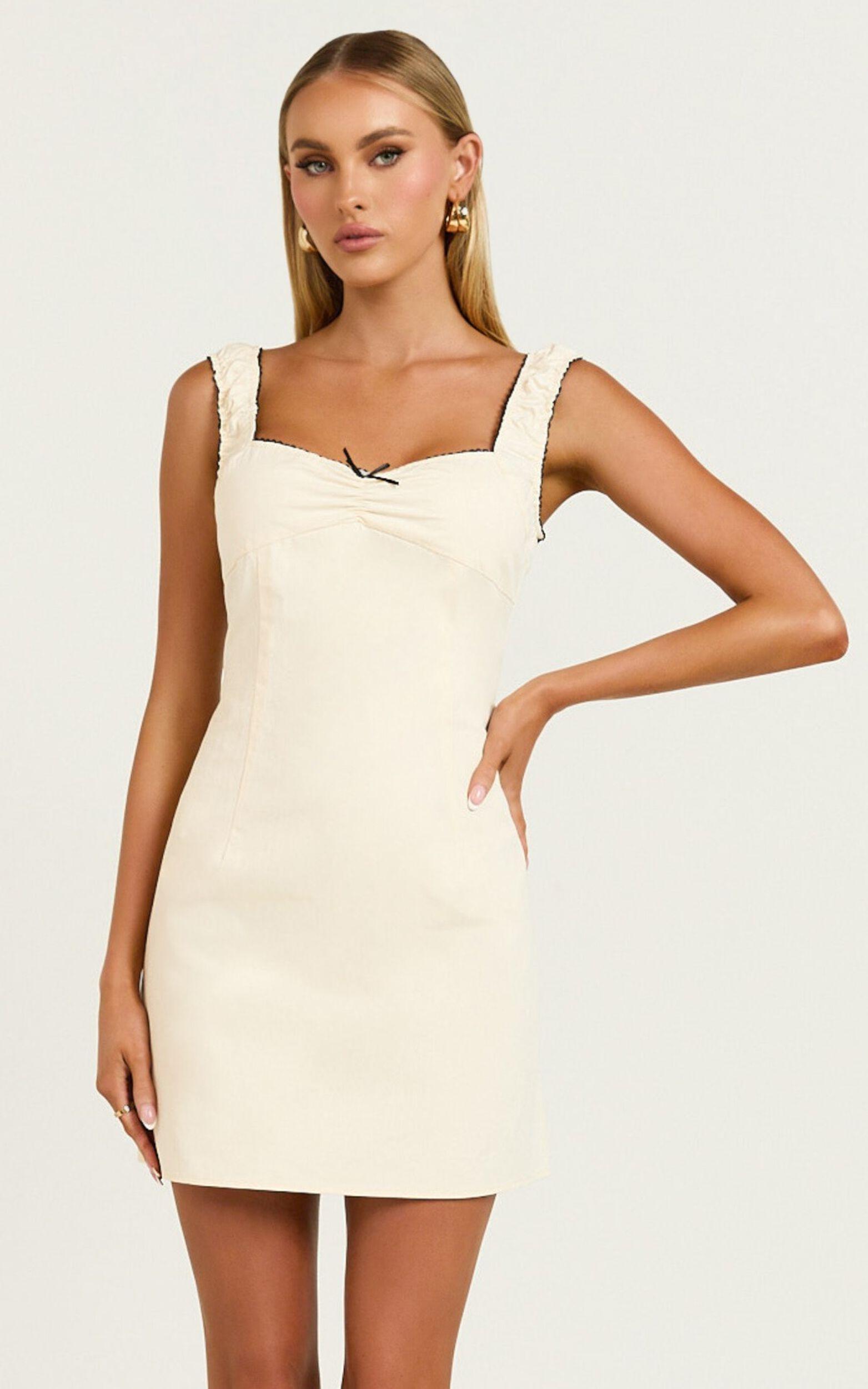 Lioness - Fortune Mini Dress in Ivory Product Image