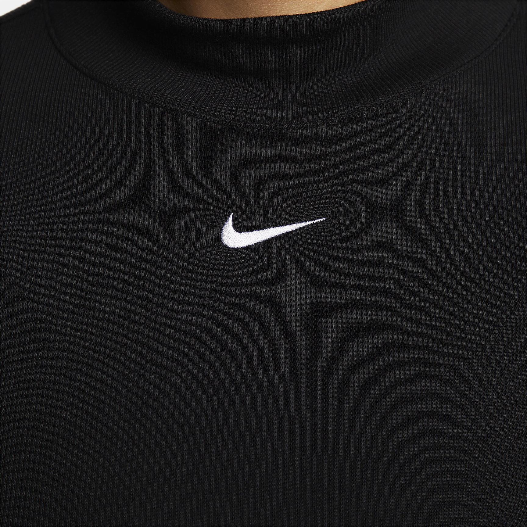 Nike Sportswear Essential Women's Ribbed Mock-Neck Long-Sleeve Top Product Image