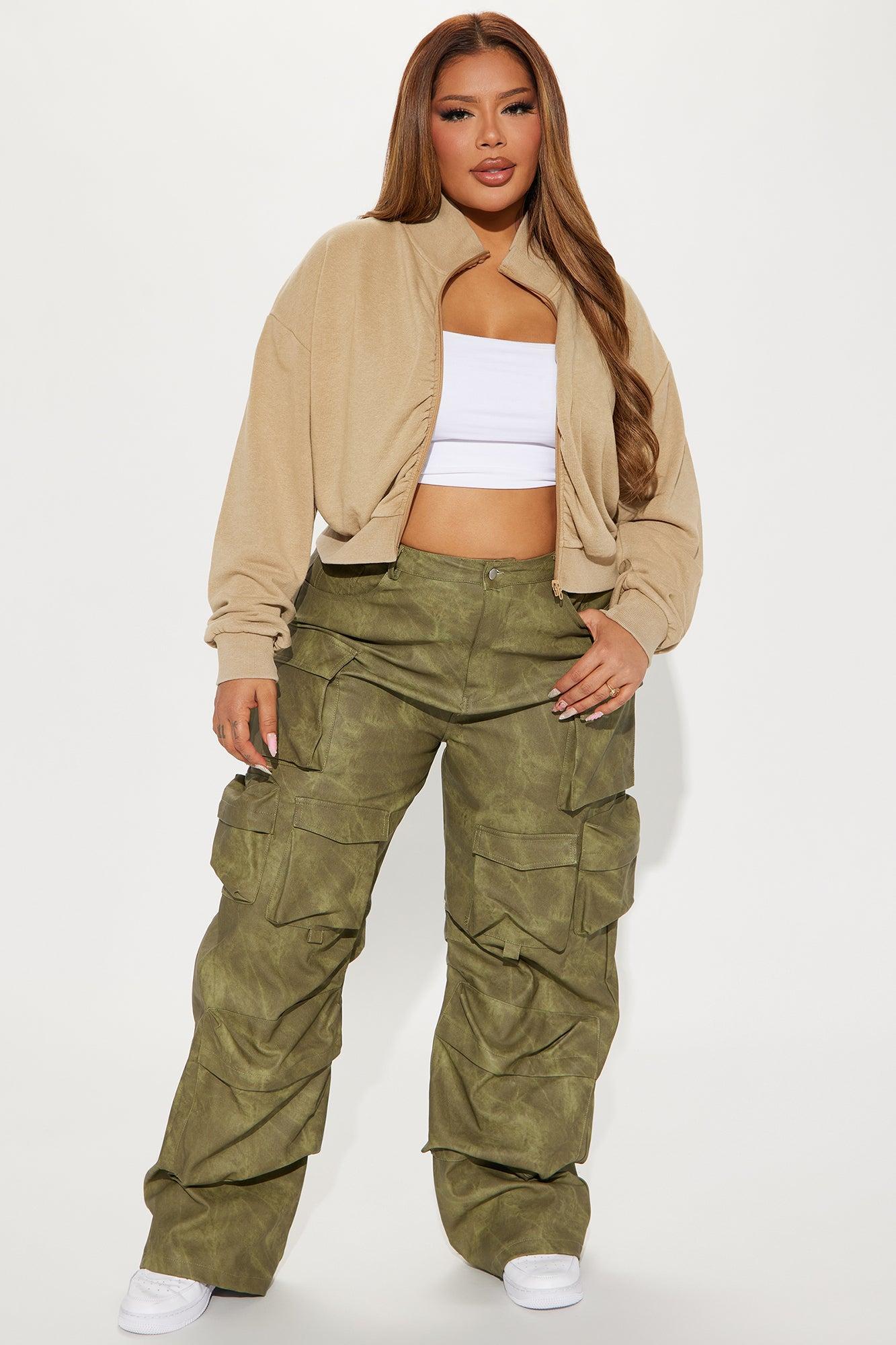 A Flight Away Lounge Zip Up Jacket - Taupe Product Image