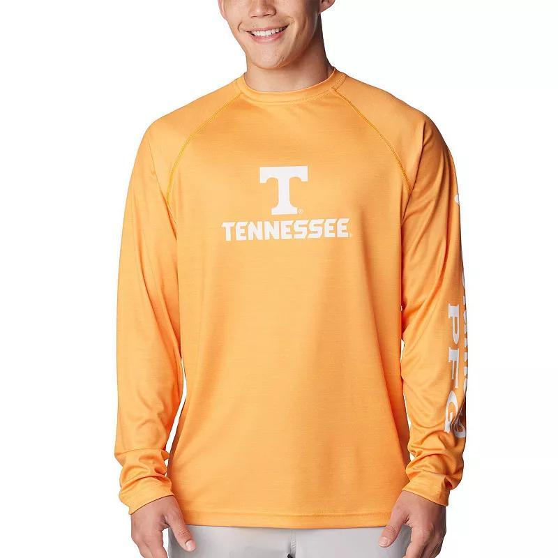 Columbia Mens Collegiate PFG Terminal Tackle Heather Long Sleeve Shirt - Tennessee- Product Image