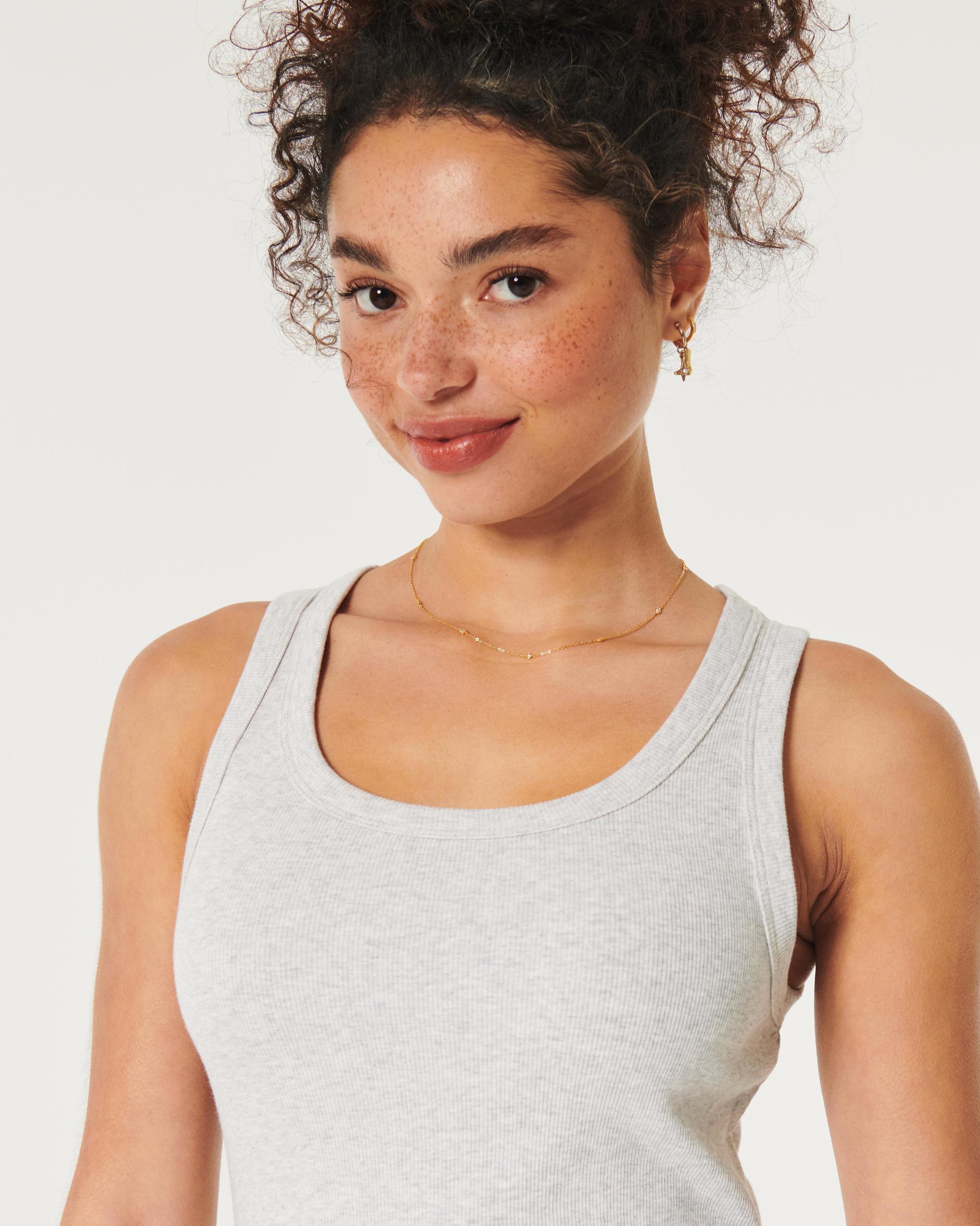 Ribbed Scoop Tank Product Image