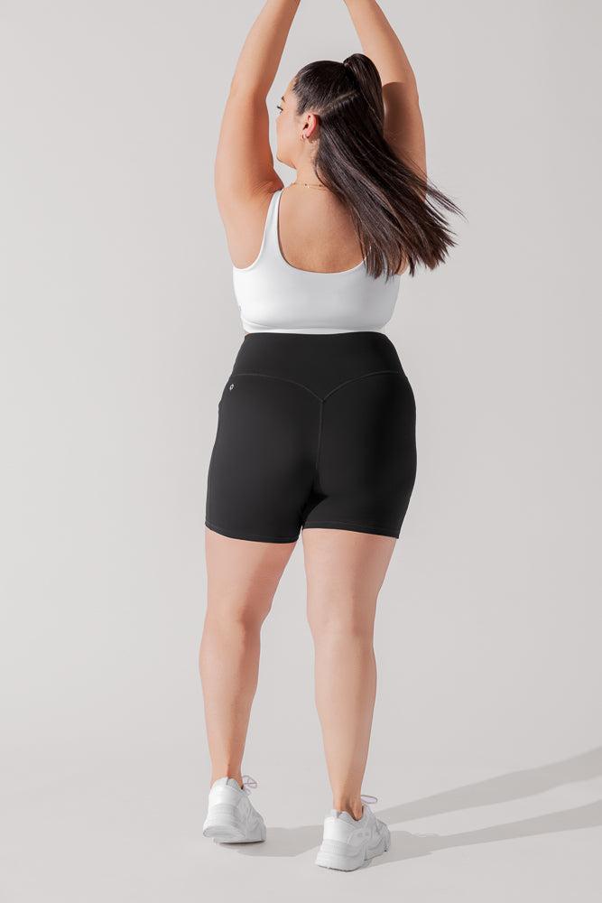 Crisscross Hourglass® Midi Short with Pockets - Black Product Image
