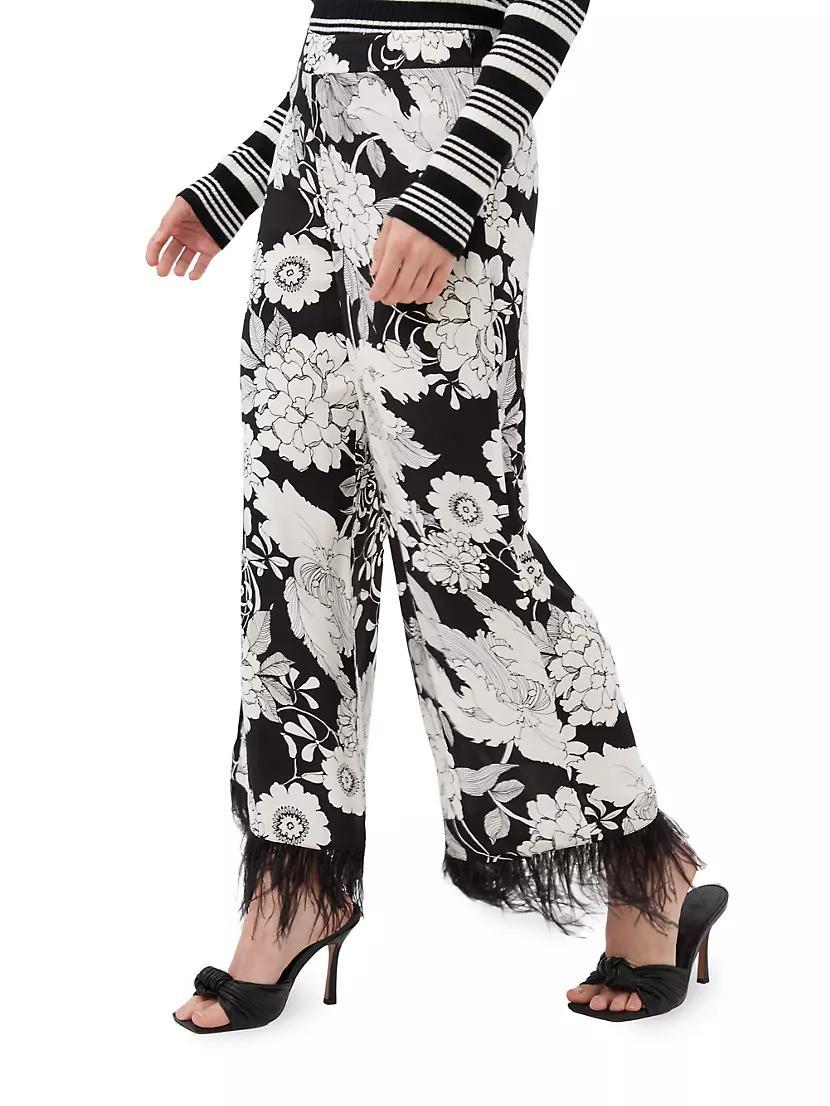 Weekend Jacquard & Feather Pants Product Image