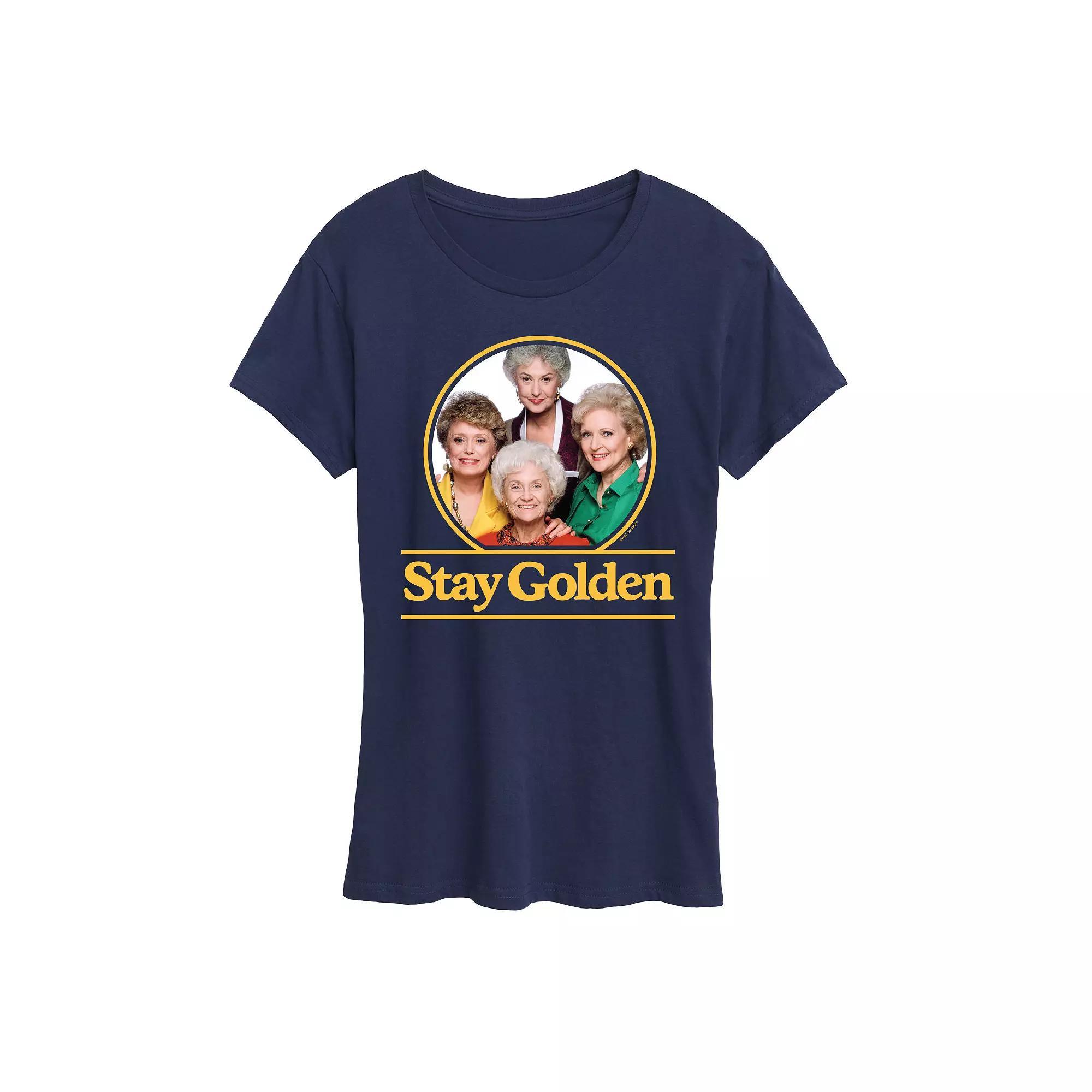 Women's Golden Girls Stay Golden Group Graphic Tee, Girl's,  Product Image