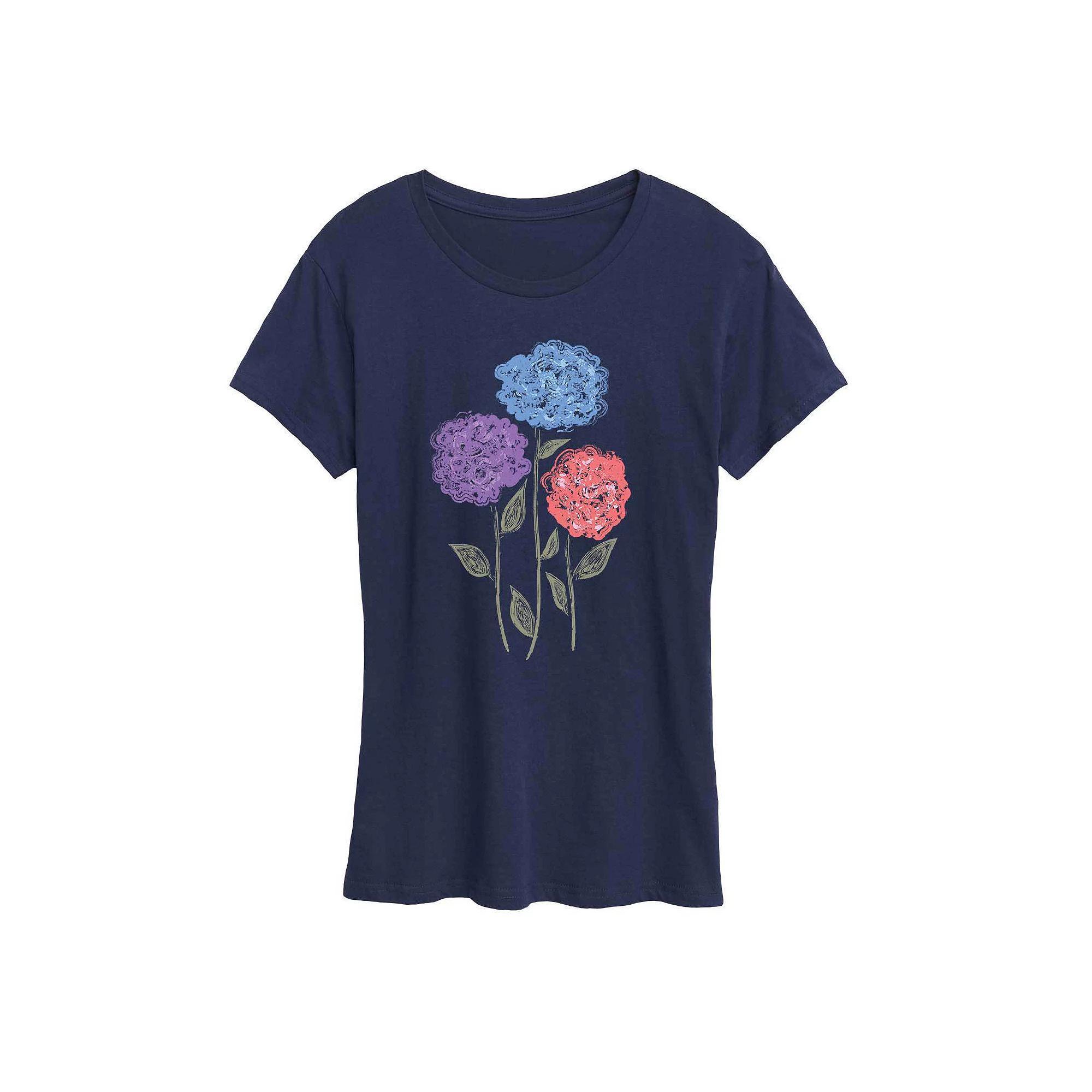 Women's Hydrangeas Graphic Tee, Girl's,  Product Image