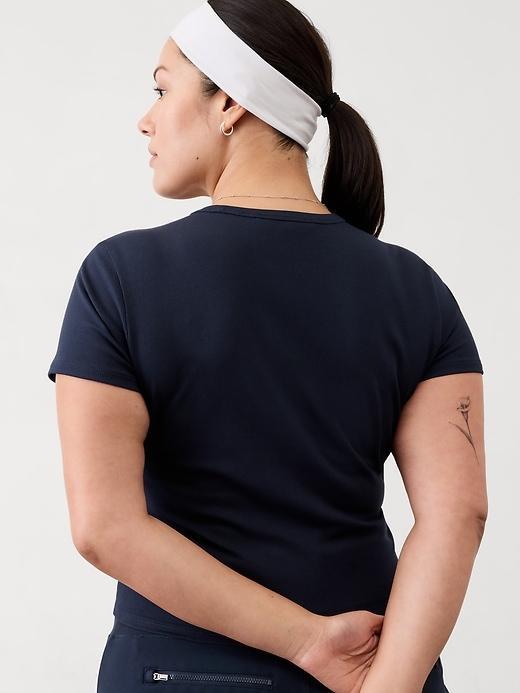 Signature Rib Crop Tee Product Image