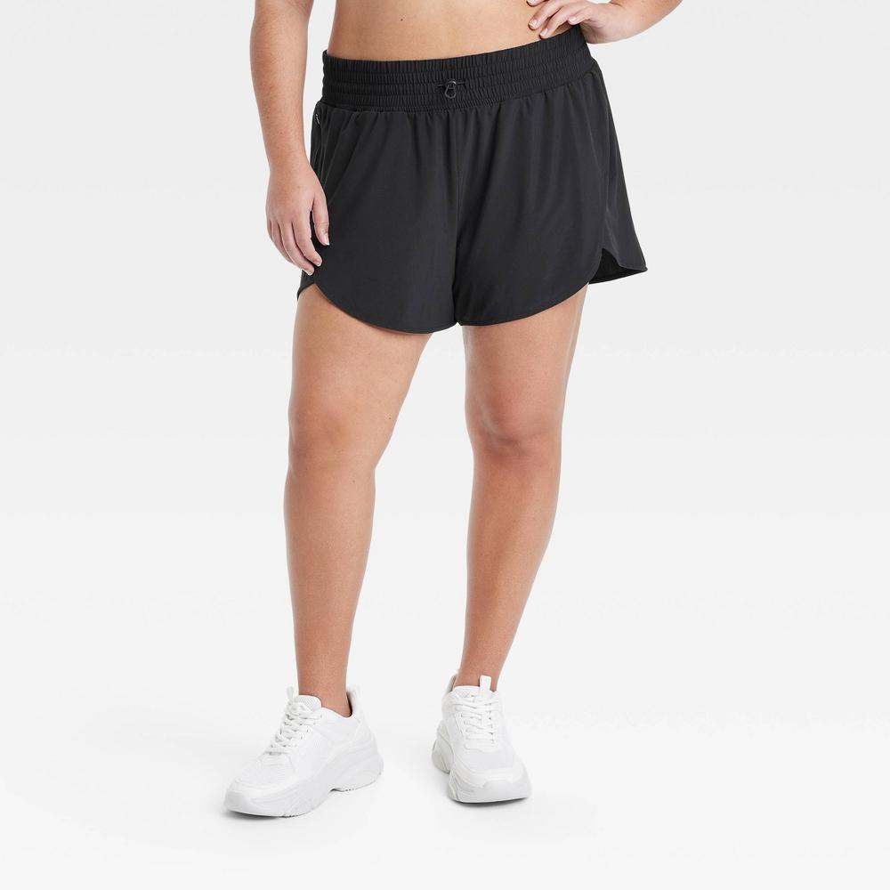 Womens Active Light High-Rise Shorts 3 - All In Motion Black XXL Product Image