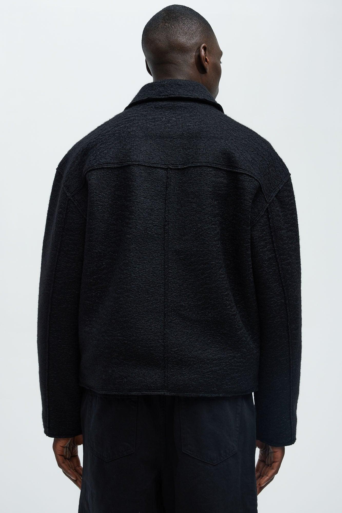 Tip- Top Wool Like Jacket - Black Product Image