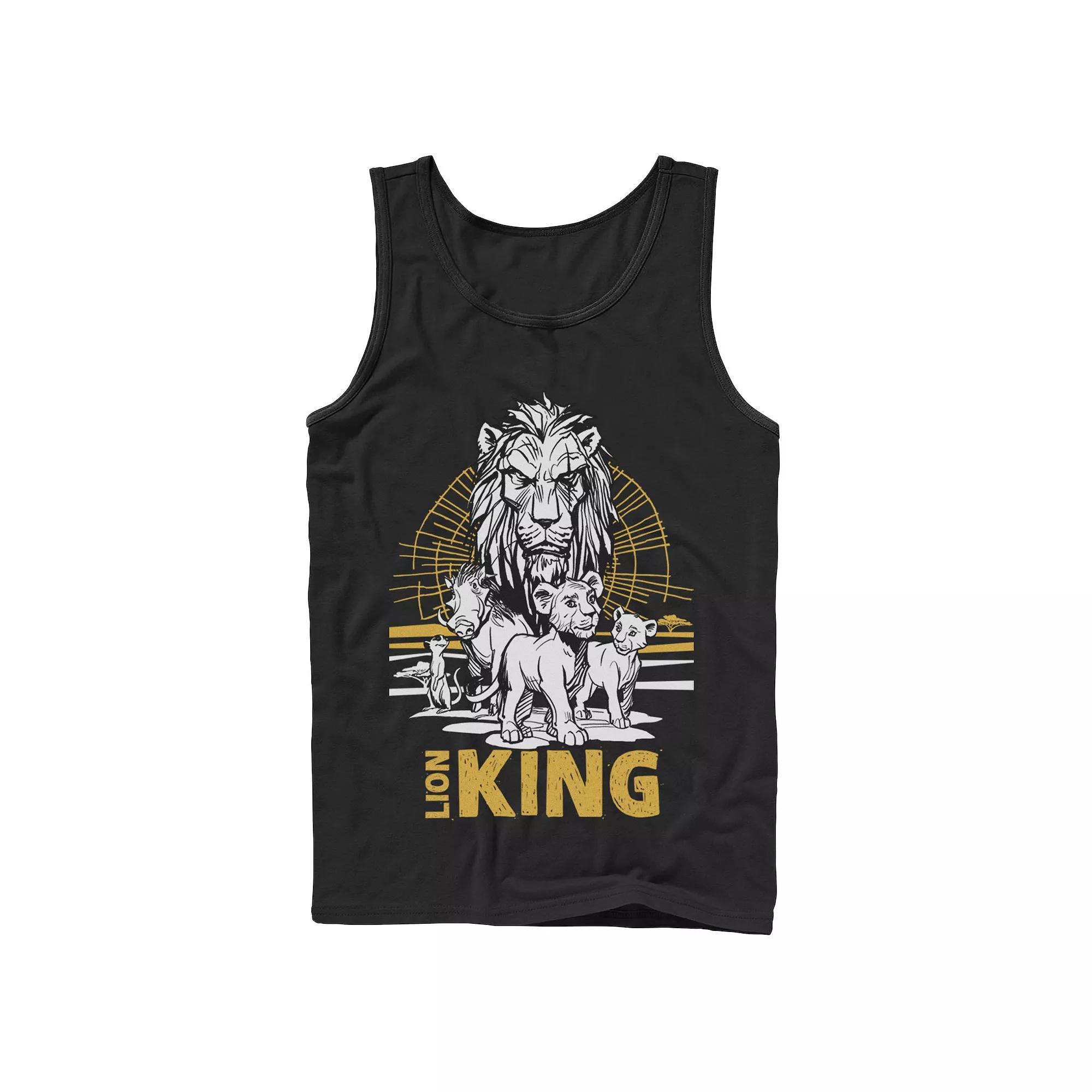 Disney's The Lion King Live Action Group Shot Sketch Poster Men's Tank Top,  Product Image