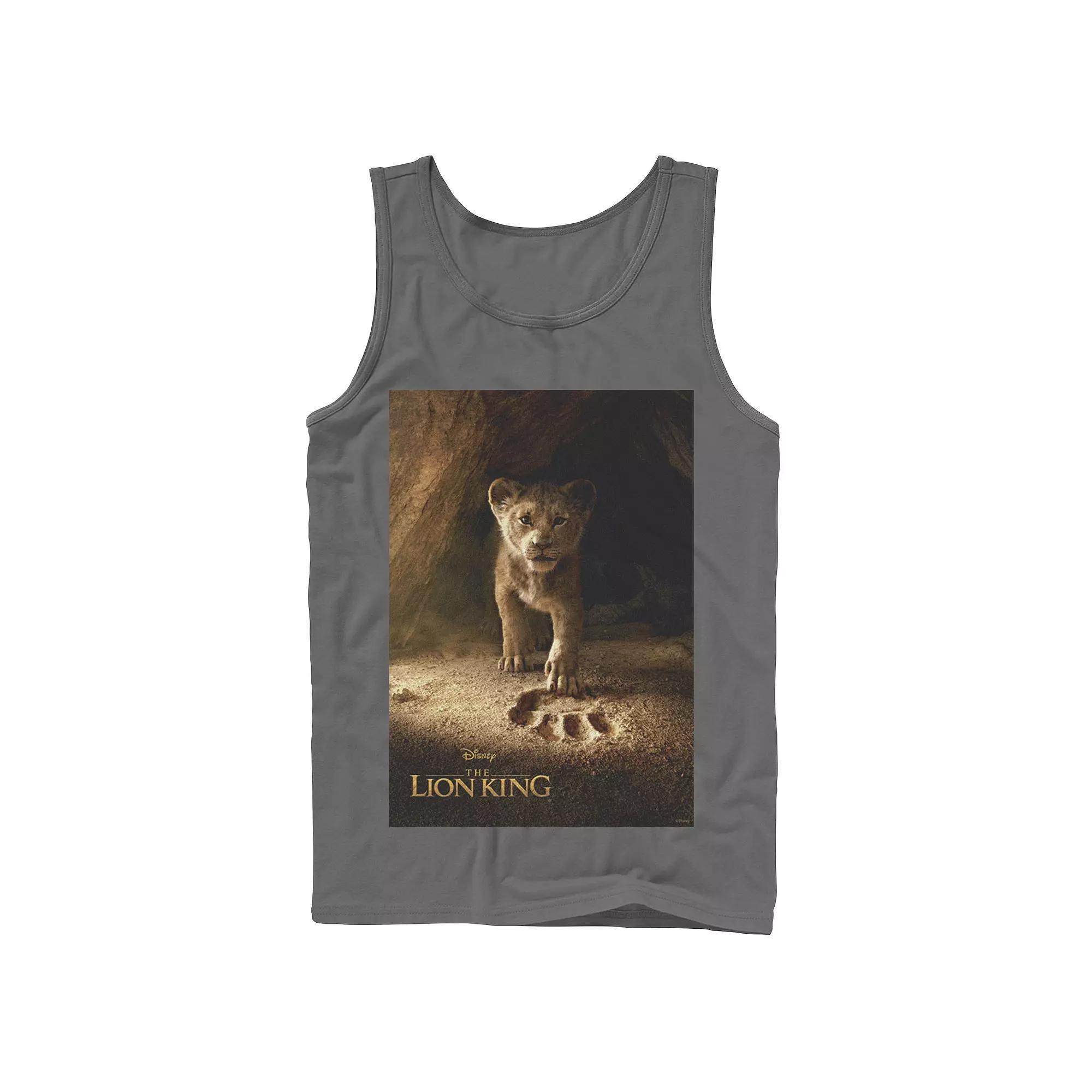 Disney's The Lion King Simba Paw Men's Live Action Movie Poster Tank Top,  Product Image