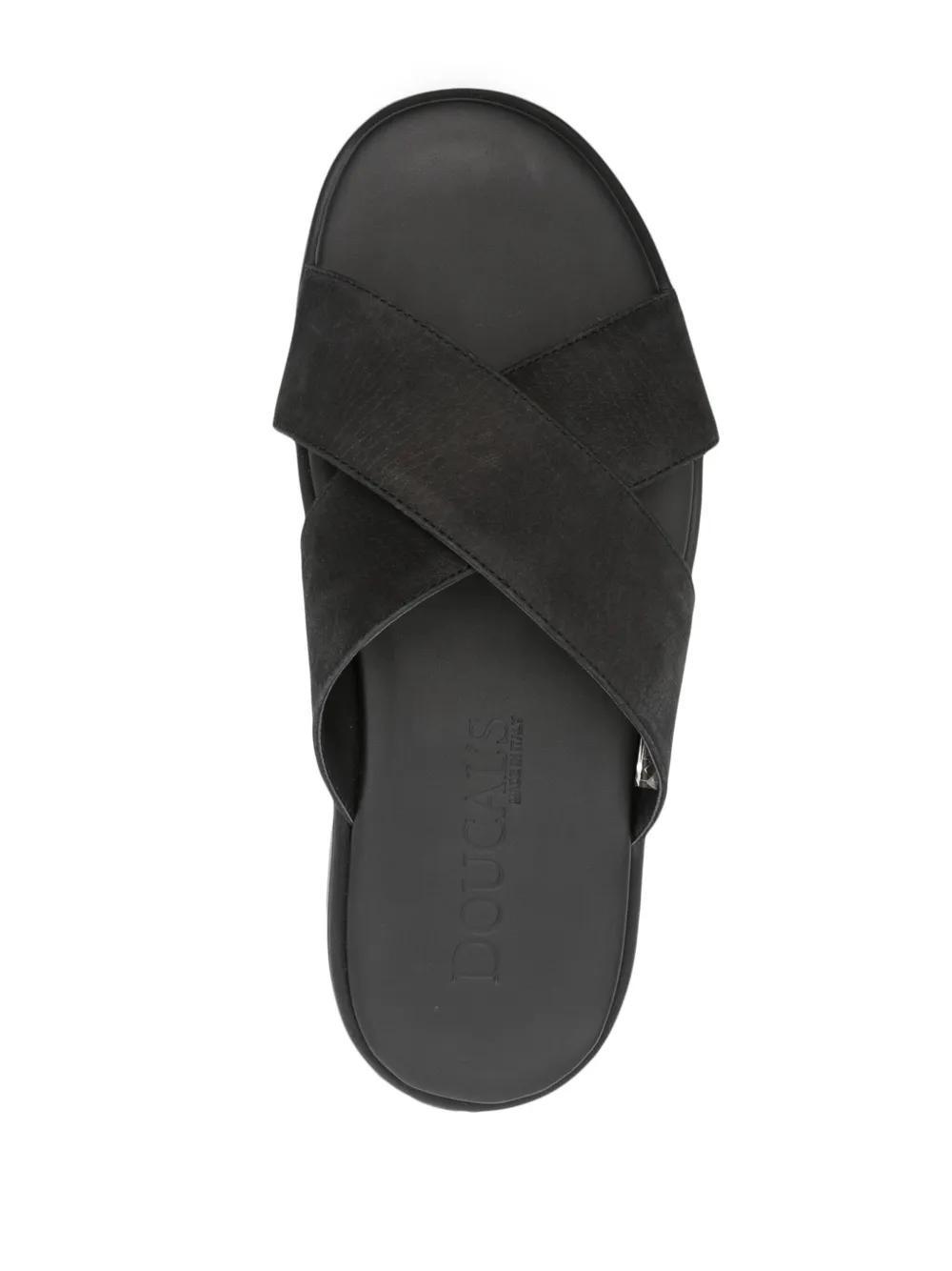 slip-on leather sandals Product Image