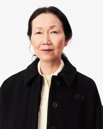 Cropped Oversized Pure Wool Jacket Product Image