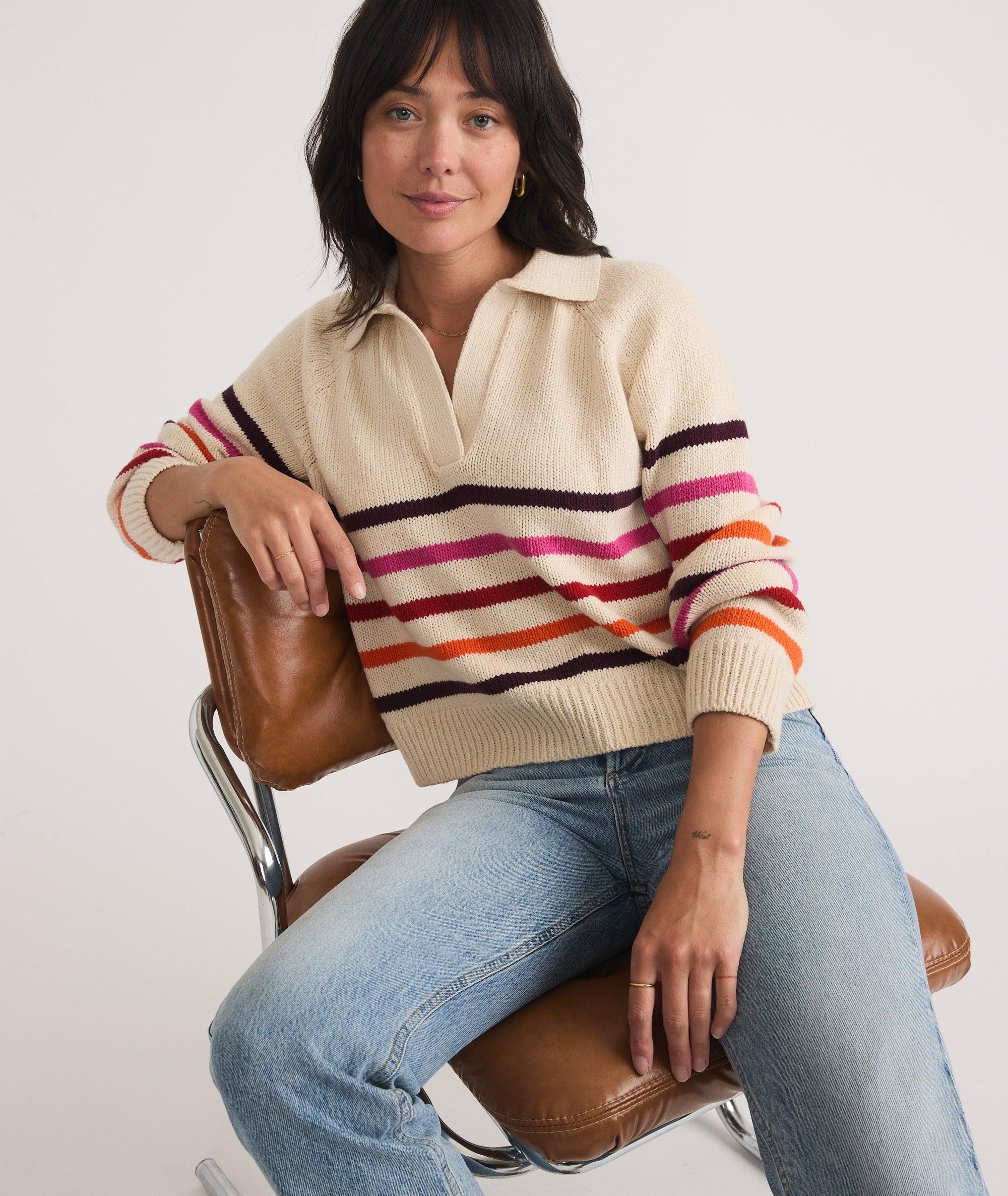 Claire Relaxed Sweater Polo Product Image