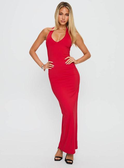 Spicy Maxi Dress Red Product Image