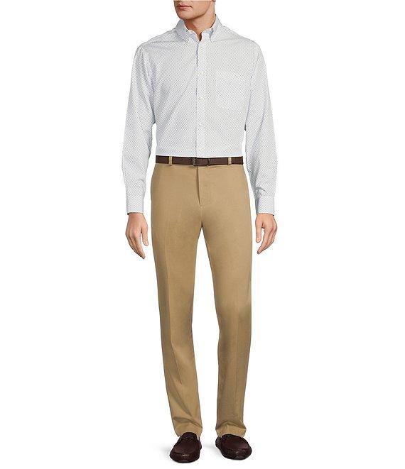 Gold Label Roundtree & Yorke Long Sleeve Geometric Print Sport Shirt Product Image