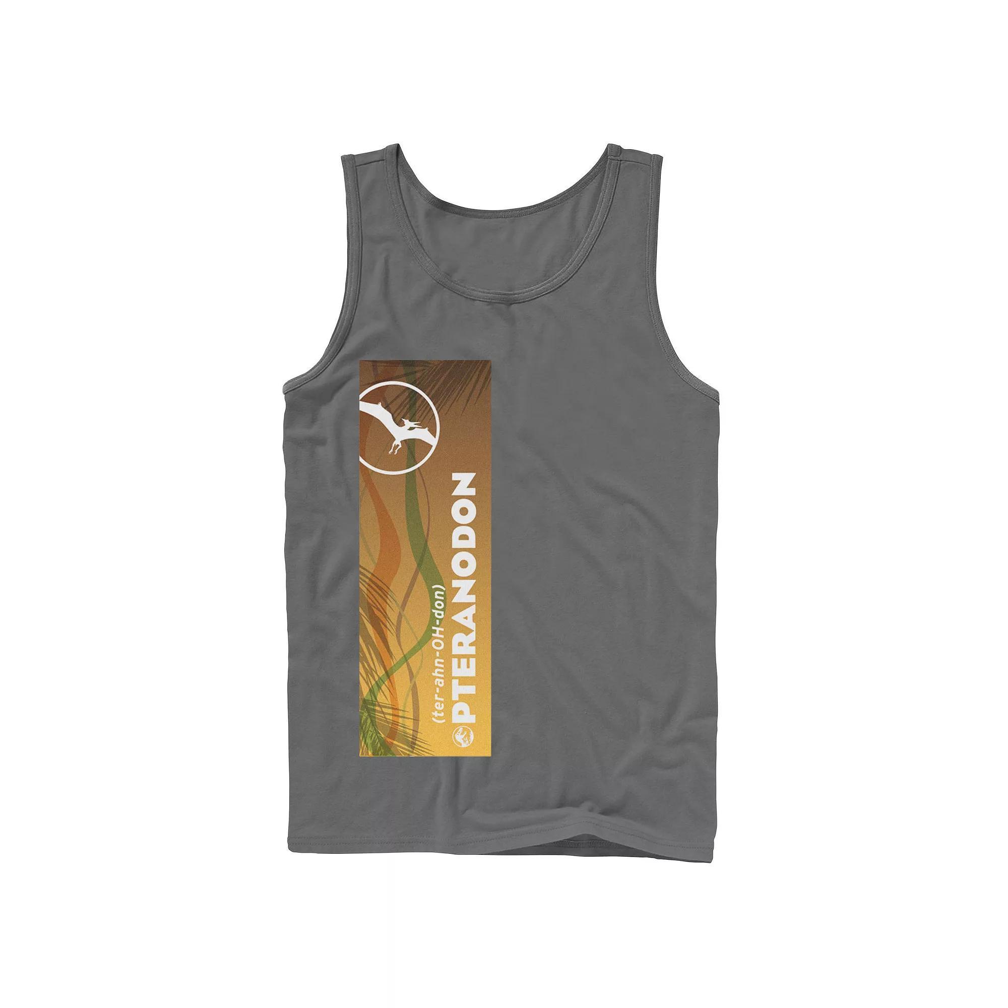 Men's Jurassic World Pteranodon Right Panel Tank Top,  Product Image