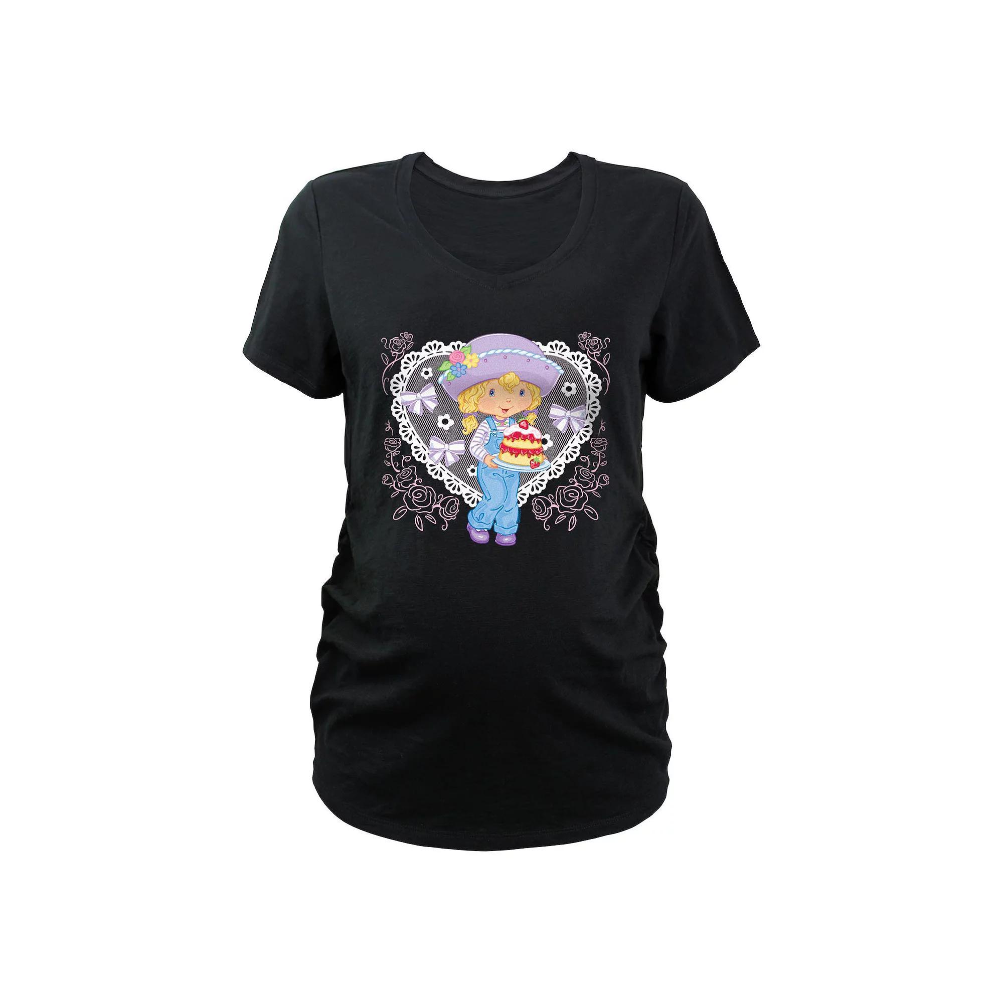 Maternity Strawberry Shortcake Angel Cake Graphic Tee, Women's,  Product Image