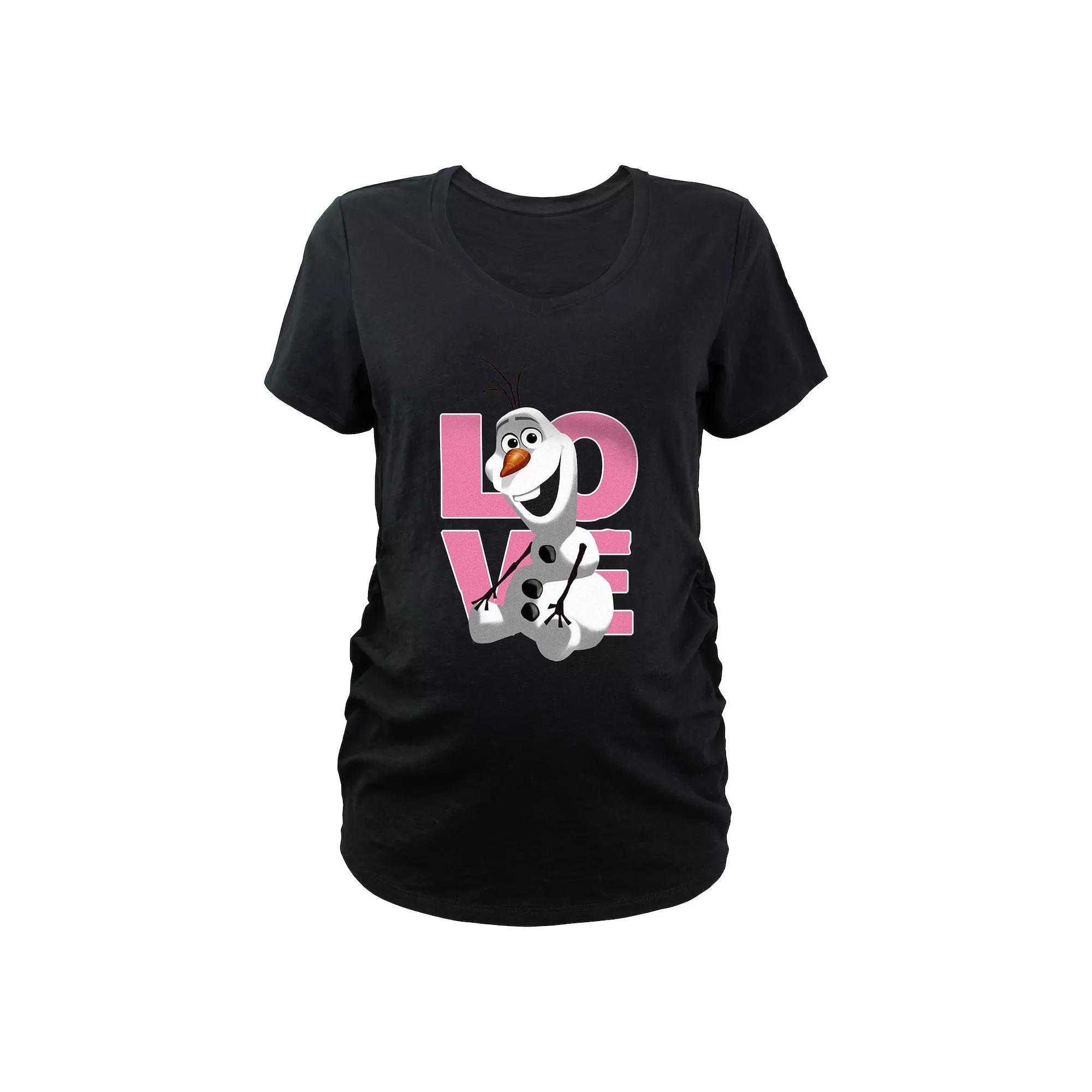 Disney's Minnie Mouse Inside Heart Maternity Graphic Tee, Women's, Size: XS-MAT, Black Product Image