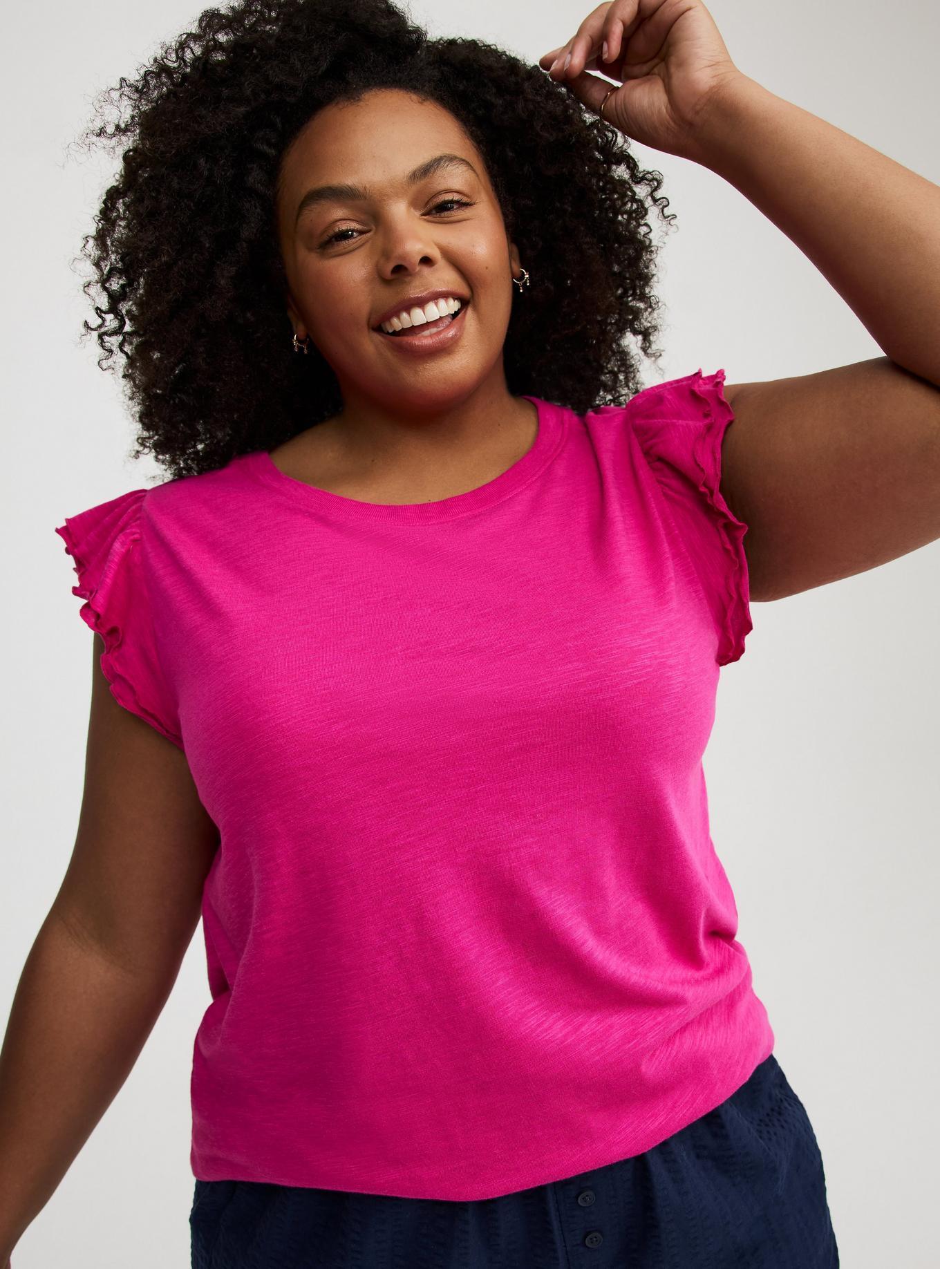 Double Flutter Sleeve Tee Product Image