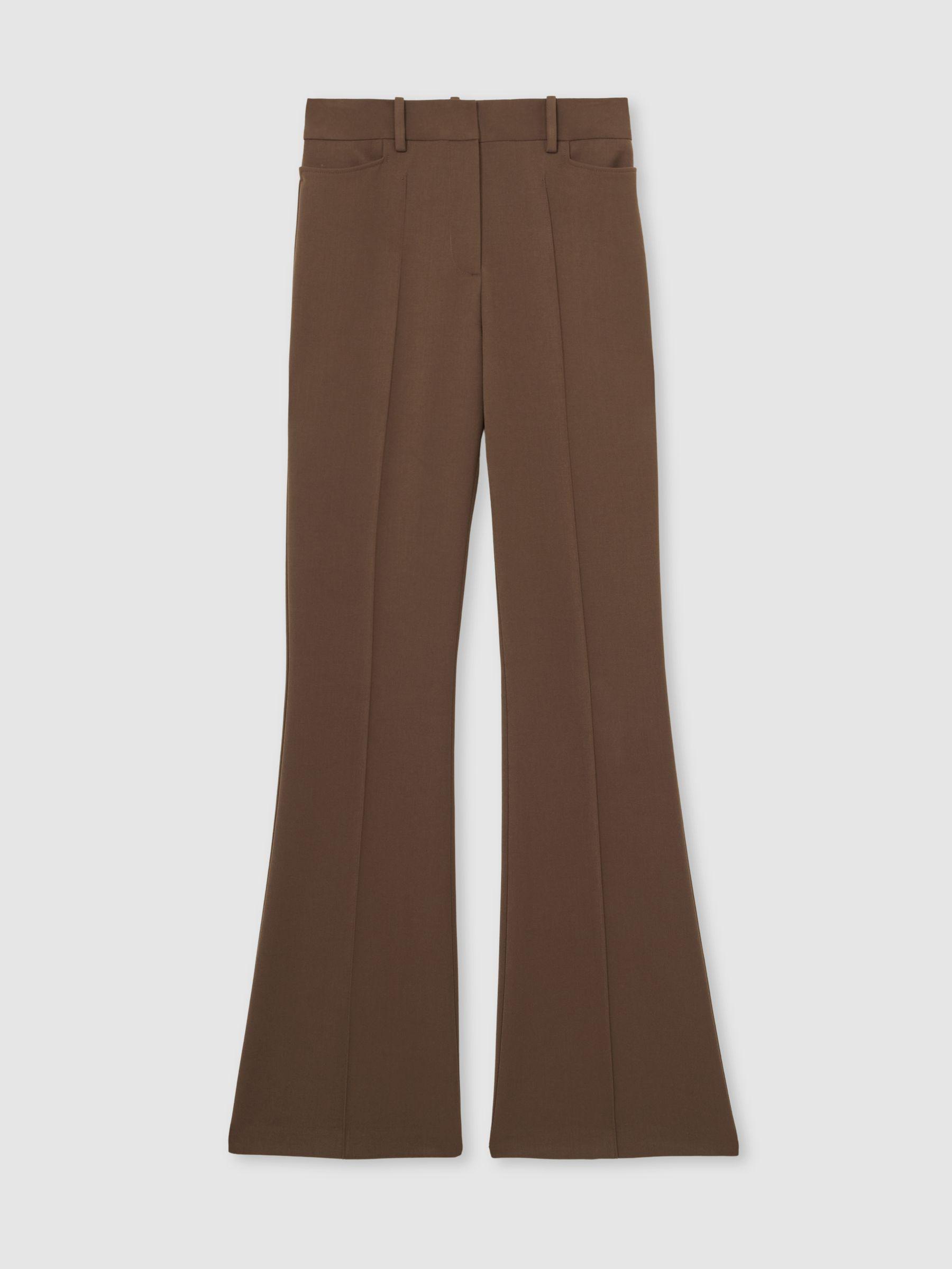 Petite Flared Suit Trousers in Mink Neutral Product Image